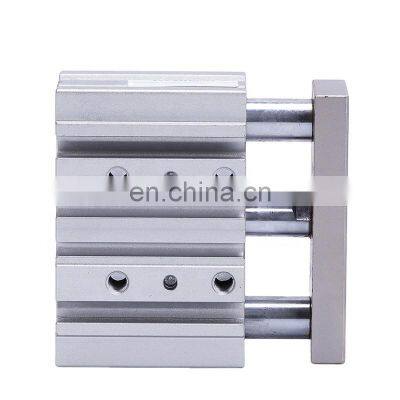 High Quality MGPM Series Standard Stroke Customizable Bore Size Aluminum Three Guide Rod Pneumatic Rod Cylinder