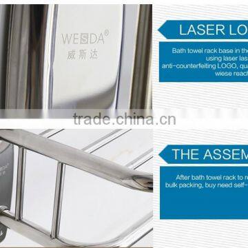 Wesda High Quality Stainless Steel Bathroom Bath Towel Shelf A002 photo-4