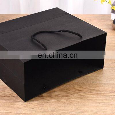 New Extra Small Matte Black Gift Paper Bag Gift Bags High Quality Custom photo-4