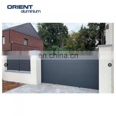 Modern Automatic Patio Outdoor Aluminium gate opening slat gate