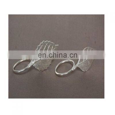 leaf shape stylish napkin ring for wedding