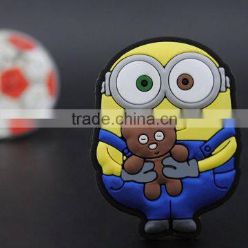 2015 customized 3d cute minions animal PVC Fridge Magnet/Custom Souvenir Fridge Magnet