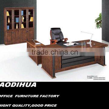 wooden desk/ China latest office products with side table A-615