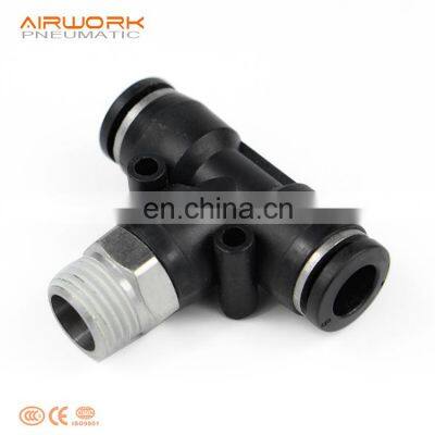 PB Pneumatic G-thread One-touch Air Tube Fitting Plastic t Connector 4 mm 6 mm photo-2