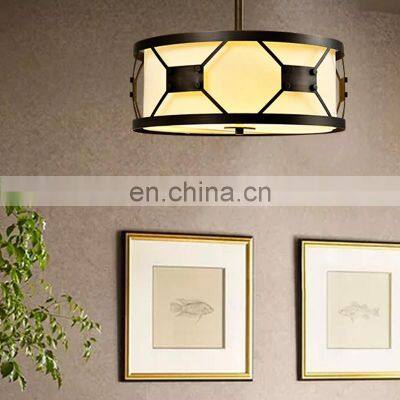 HUAYI Factory Customized Indoor Living Room Hotel Ceiling French E27 Pendant Light Modern Chandelier