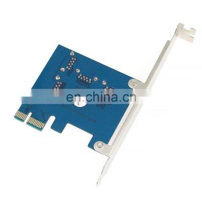 Pc Pcie 1 To 4 16x Card Riser Pci-e 1x To 4 Usb 3.0 Pci-e Adapter Port Card Multiplier photo-3