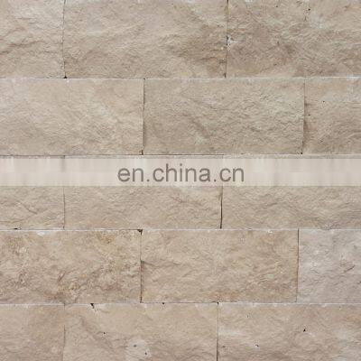 Customizable New Fashion Luxury Model Premium Quality Light Travertine Split Face Tile Made in Turkey CEM-SF-01-15 photo-5