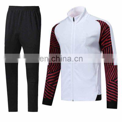 custom logo soccer tracksuit winter football training uniforms long sleeve jacket track suit for men