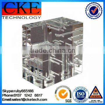 High Precision Clear Engineering Plastic CNC Tapping Milled Parts