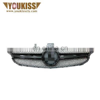 High Quality General Black Front Grille For Benz w205 C Class Change to Mercedes Benz W205 AMG Style