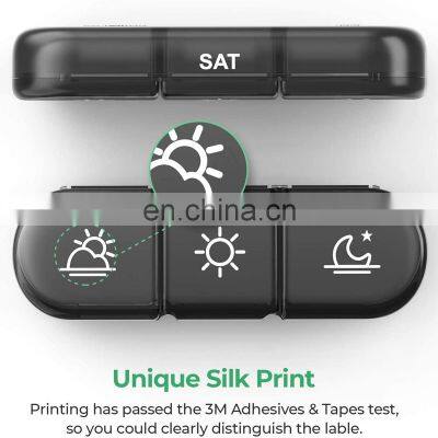 21 Grids Pill Box 7 Days Medicine Box Weekly Pill Case Medicine Tablet Dispenser Organizer Splitters Storage Organizer Container photo-4