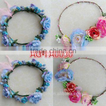 Wholesale Lovely Girls Lace Flower Headband Hairband AG-FA0030