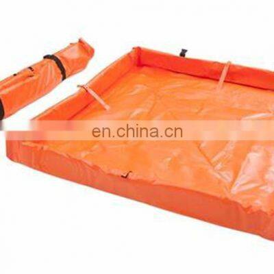 Hot Sale 4' x 6' - 18 Oz. Portable Collapsible PVC Mini Foam Wall Oil Spill Containment Berm For Vehicles Equipment Container photo-5