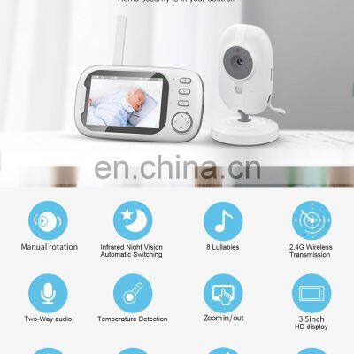 New VB603 Pro 720p Baby Monitor With Camera Wireless 3.5inch 2.4G Two Way Talk Baby Phone Cry Sound Temp Detection Baby Monitor photo-5
