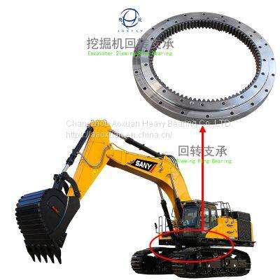 Aoxuan Single row Ball Slewing Bearing Ring For SANY And so on Excavator's Bearings