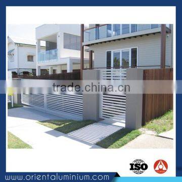 Aluminum automatic swing modern gate designs for homes