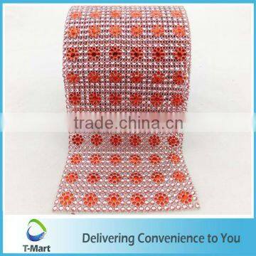 rhinestone covered fabric mesh