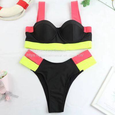 2 Pieces Ladies Women Sexy Swimsuit Bikini Swimwear