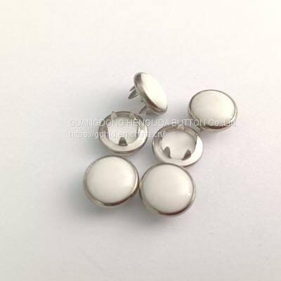 HLD factory custom color 18L pearl Prong snap button for garment