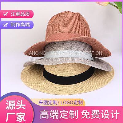 Hot Sale Quality Fedora Panama Hats Wholesale Summer Paper Adjustable Unisex Beach Panama Straw Hat photo-5