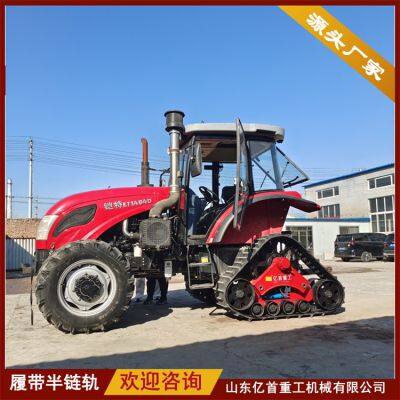 Tractor Modification With Triangular Track and Semi Chain Track Has Strong Off-road Performance photo-5