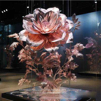 Large Paper Flower Custom Giant Simulation Flower Sculpture Fantasy Flower Device photo-3