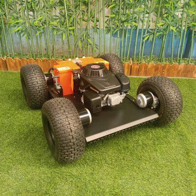 remote control lawn mower, China track mower price, radio controlled lawn mower for sale