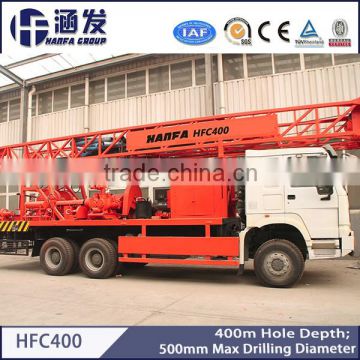 400 meters depth water drilling machines installed on truck chassis price