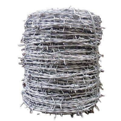High Tensile Barbed Wire Fence 500 Meters sharp Edge Barbed Steel 12.5 Galvanized Barb Wire