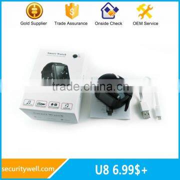 Pedometer Sleep Monitor Anti-lost U8 Android Smart Watch photo-4