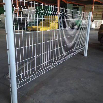 Powder-Coated 3D Curved Fence Panel 2.4m Height for Industrial Zones