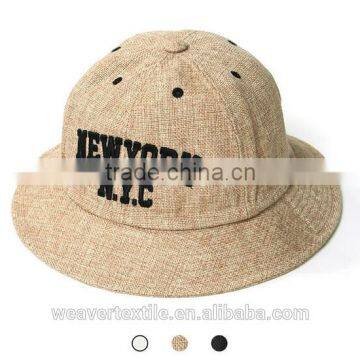 Fashion Brown Custom Hemp Bucket Hat