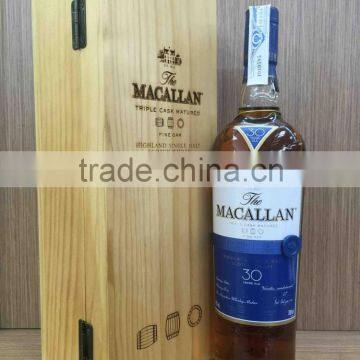 Wood Box&Crates Product Type and Europe Regional Feature single bottle wooden whisky wine box