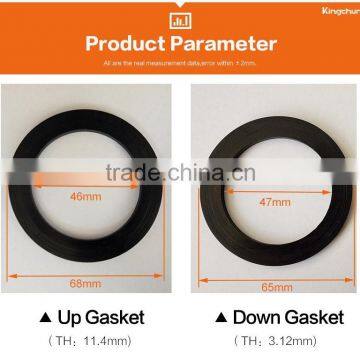 TOP Quality Bathroom Accessories Gasket Silicone Water Seal Black Rubber Steel Ring(S12)