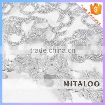 Mitaloo MFL1116 Good Designs Lace With Stones Lace Fabric Net Swiss Lace Fabric photo-4