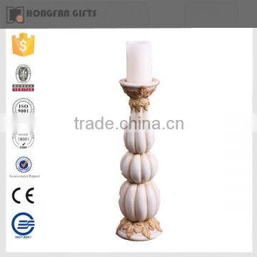 2015 new style unique decoration polyresin pumpkin candle holder