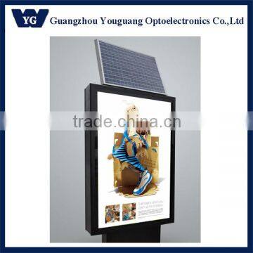 Aluminium Frame Solar Power Light Box, Double Sided Light Box, Picture Frame Led Light Box