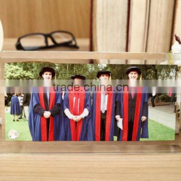 Hot sale Rounded corners crystal photo frame for sublimation printing 230*120*10mm