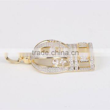 New Products Micro Set Diamond 925 Sterling Silver Jewelry Crown Pendant Necklace photo-3