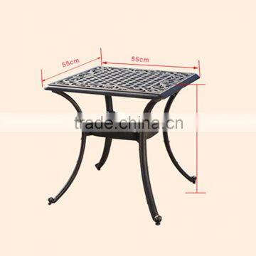 Outdoor Classic Beach Lounge Design Sofa Hollow Cast Aluminum Chaise Lounge Sofa photo-6