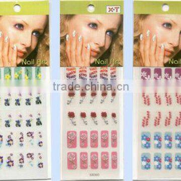 beautiful girl nail art nail sticker nail foil