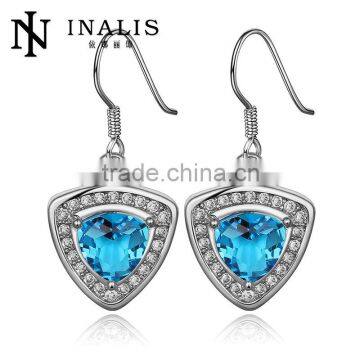 Popular Valentine's Best Gift Different Zircon Heart Shaped Drop Fashion Earring