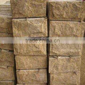 decorative cheapest yellow quartzite mushroom panel