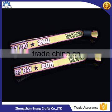 Professional factory direct sale custom festival fabric woven wristbands