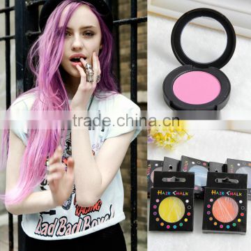 Best Selling Non-Toxic colored blue chalk powder hair color chalk round hair chalk