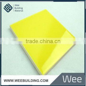 100x100 Foshan Manufacturing Yellow Color Wall Tile For Home Decor