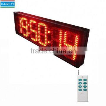 China manufacturer low price and hot sale semi-outdoor led countdown time display with gps