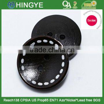 Sedex Audited Factory 2 Pillar Wooden 2 Holes Button