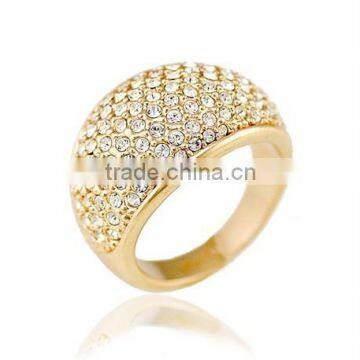 Special Design Shiny Diamond 14K Gold Plated Rings