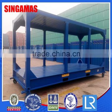 Factory price platform steel 20ft H equipment container frame flat rack container sale